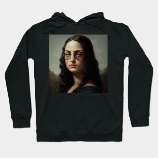 Mona Lisa with Glasses Hoodie